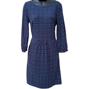 Boden Navy Scattered Stars Odelia Star Printed Cotton Jersey Women’s Size 6R